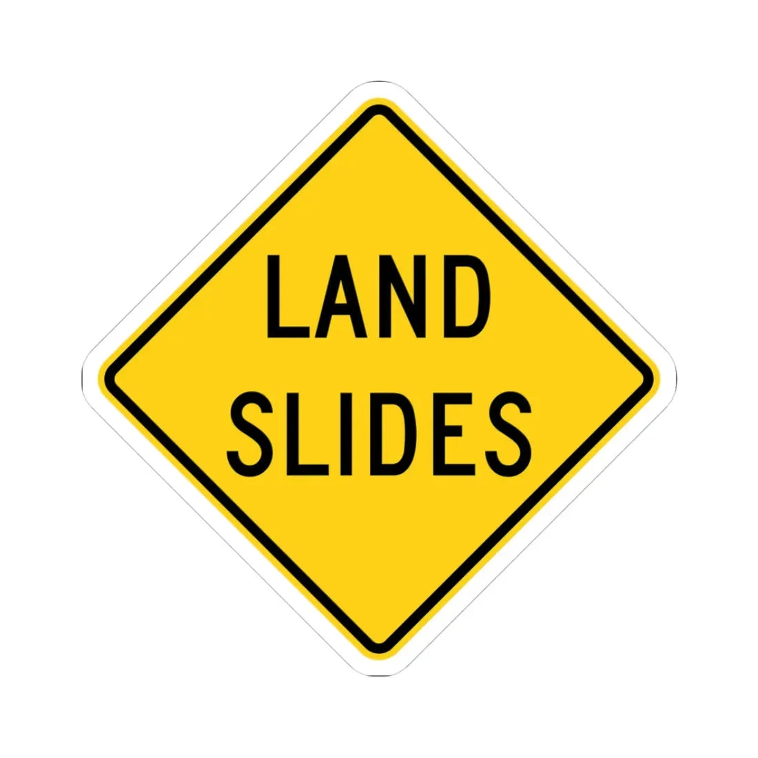 MUTCD-OH W8-H20 (Ohio) (Road Sign) STICKER Vinyl Kiss-Cut Decal 3 Inch White - The Sticker Space