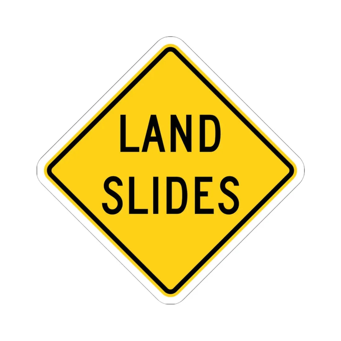 MUTCD-OH W8-H20 (Ohio) (Road Sign) STICKER Vinyl Kiss-Cut Decal 6 Inch White - The Sticker Space