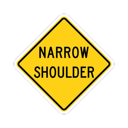 MUTCD-OH W8-H23a (Ohio) (Road Sign) STICKER Vinyl Kiss-Cut Decal 4 Inch White - The Sticker Space