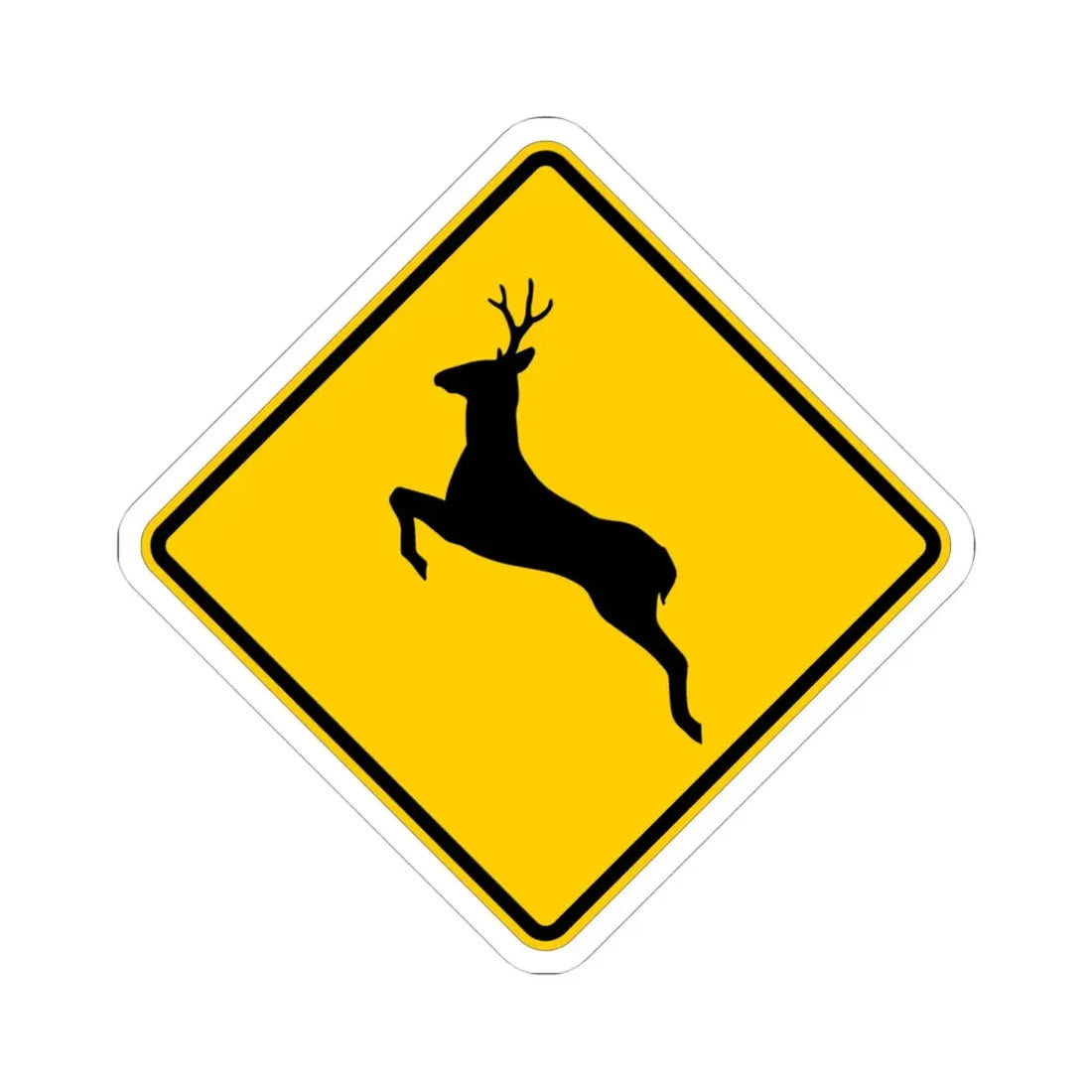 MUTCD-UT WS11-3a (Utah) (Road Sign) STICKER Vinyl Kiss-Cut Decal 4 Inch White - The Sticker Space