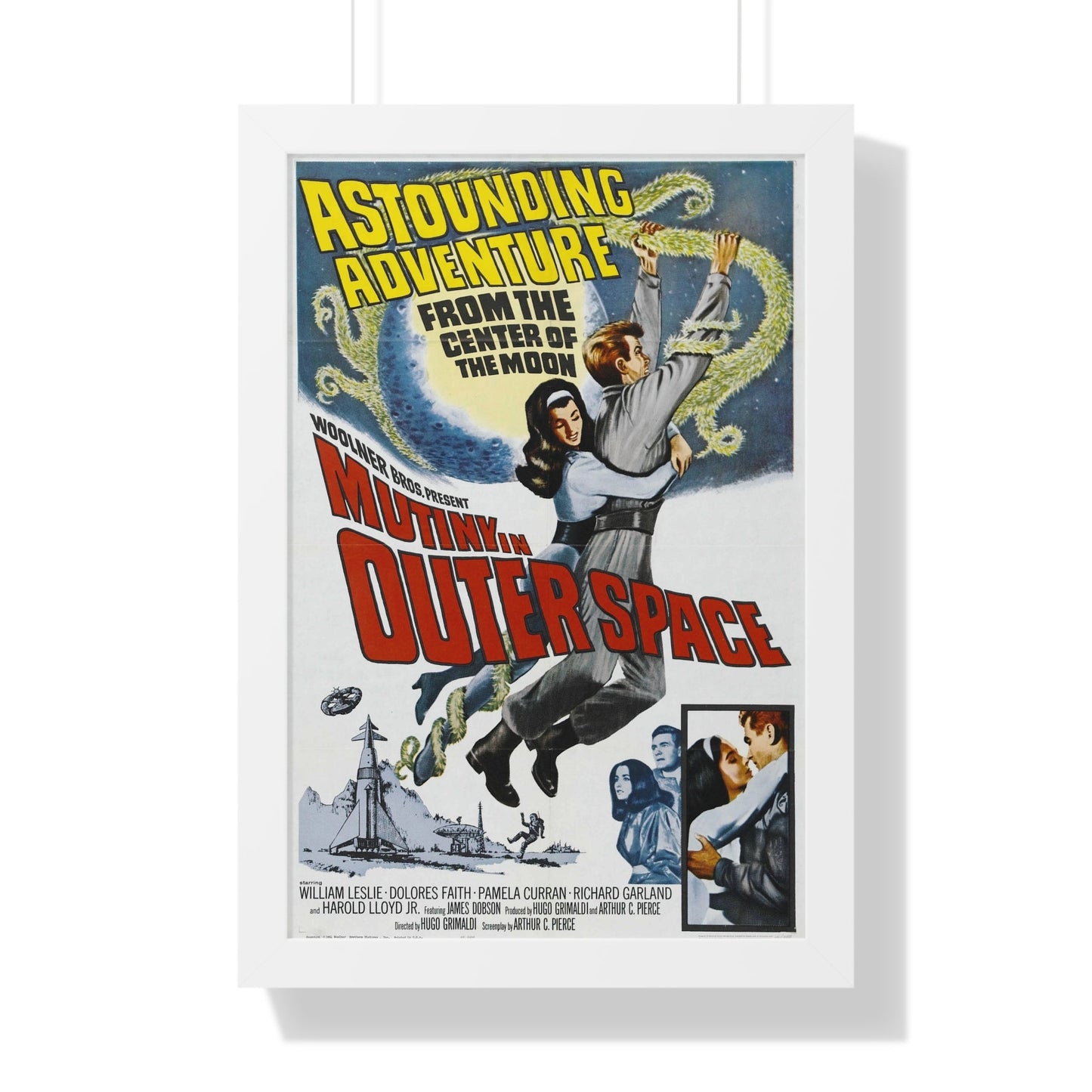 MUTINY IN OUTER SPACE 1965 - Framed Movie Poster-16″ x 24″-The Sticker Space