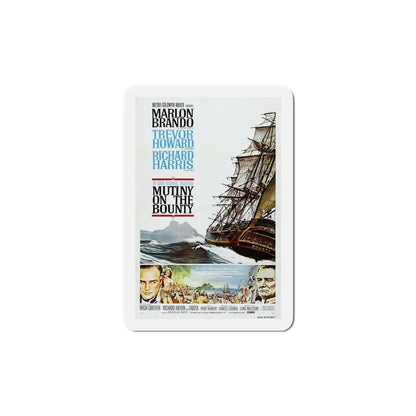Mutiny on the Bounty 1962 Movie Poster Refrigerator Magnet 6 Inch - The Sticker Space