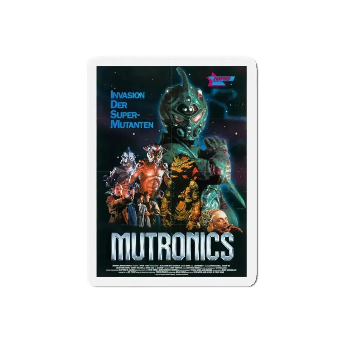 MUTRONICS (THE GUYVER) 1991 Movie Poster - Refrigerator Magnet 6 Inch Die-Cut - The Sticker Space