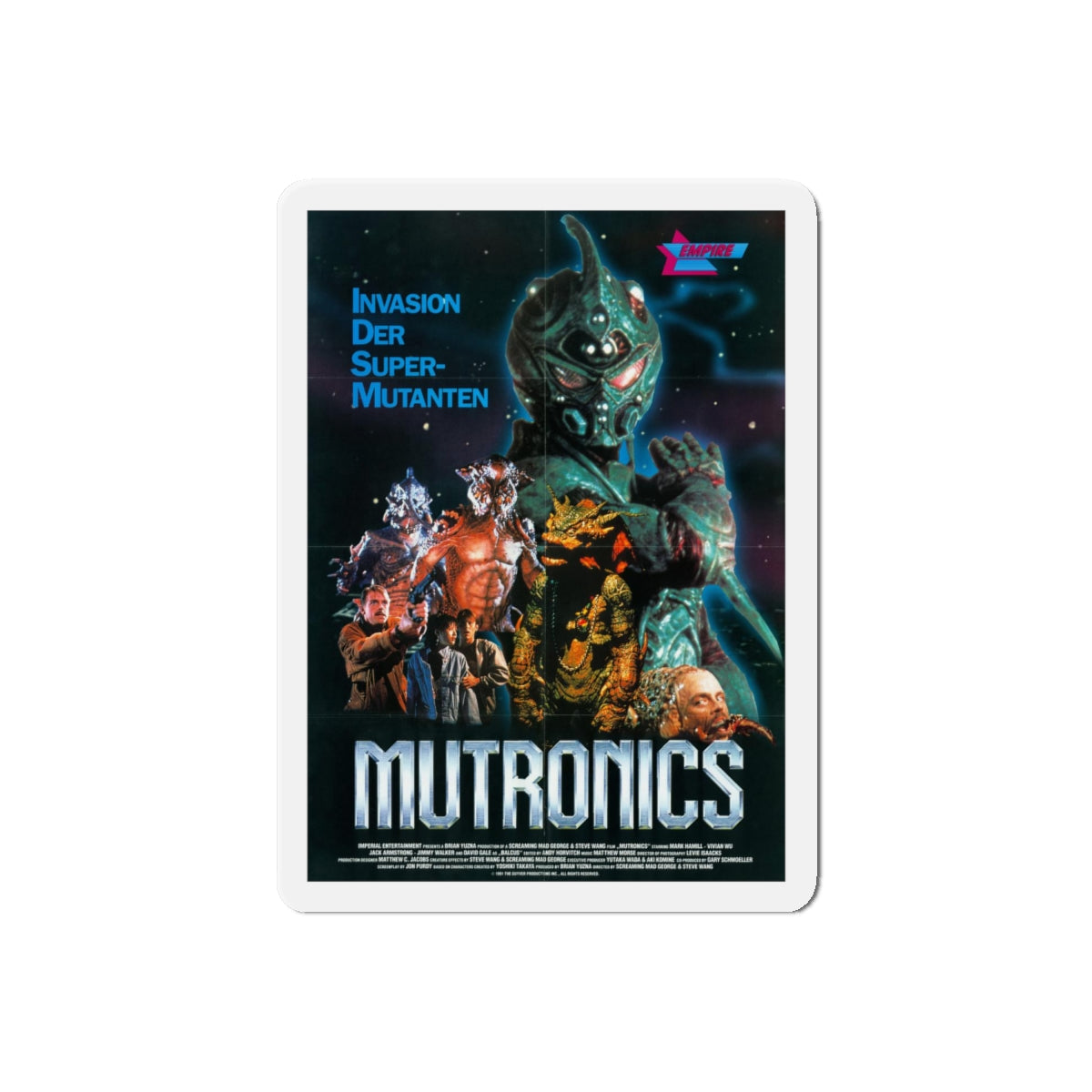 MUTRONICS (THE GUYVER) 1991 Movie Poster - Refrigerator Magnet-6" × 6"-The Sticker Space