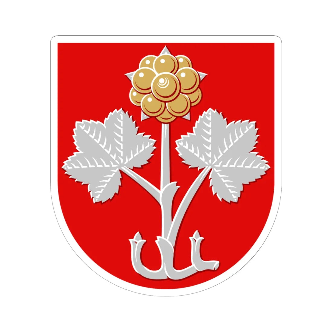 Muurame.vaakuna (Finland) (Coat of Arms) STICKER Vinyl Kiss-Cut Decal 6 Inch White - The Sticker Space