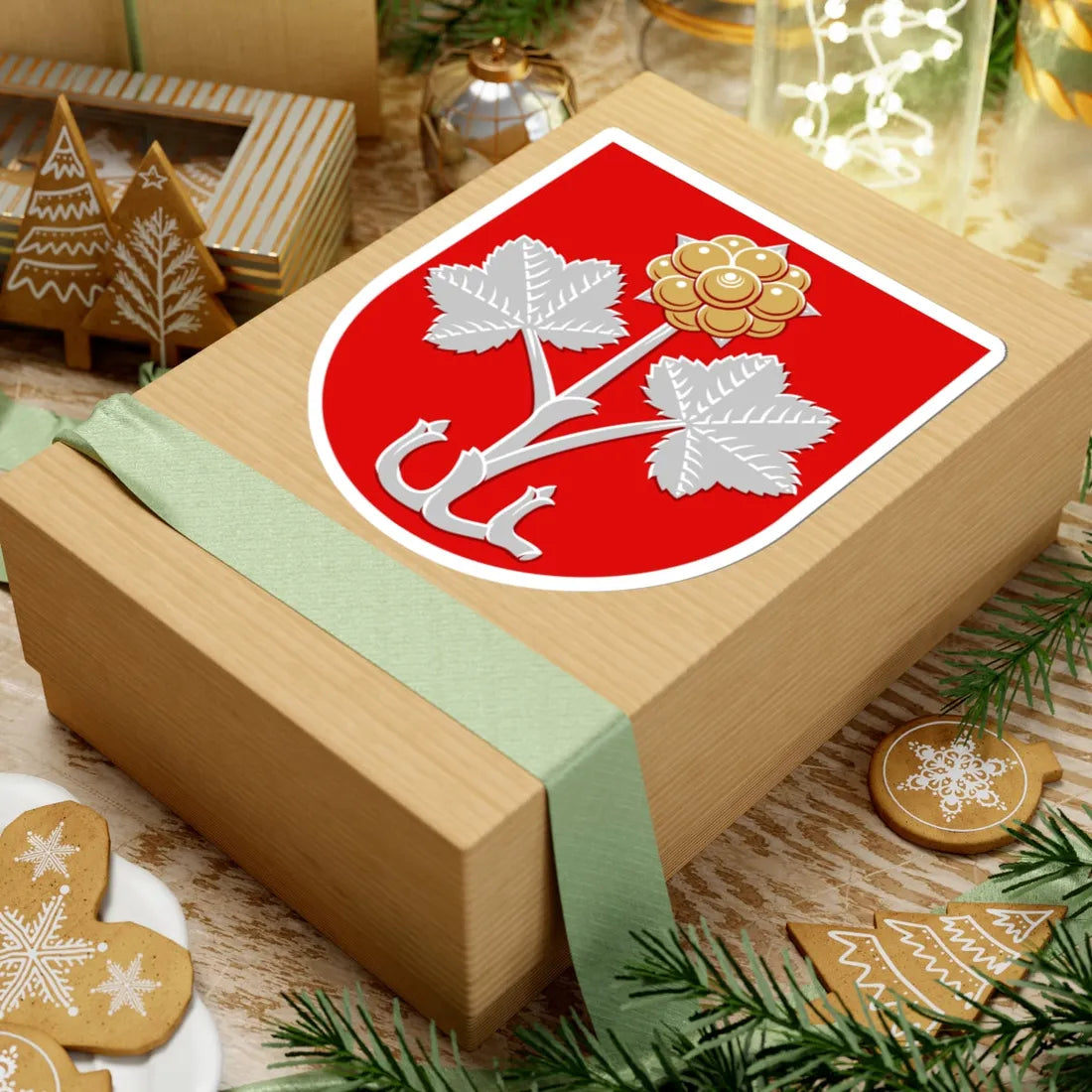 Muurame.vaakuna (Finland) (Coat of Arms) STICKER Vinyl Kiss-Cut Decal - The Sticker Space