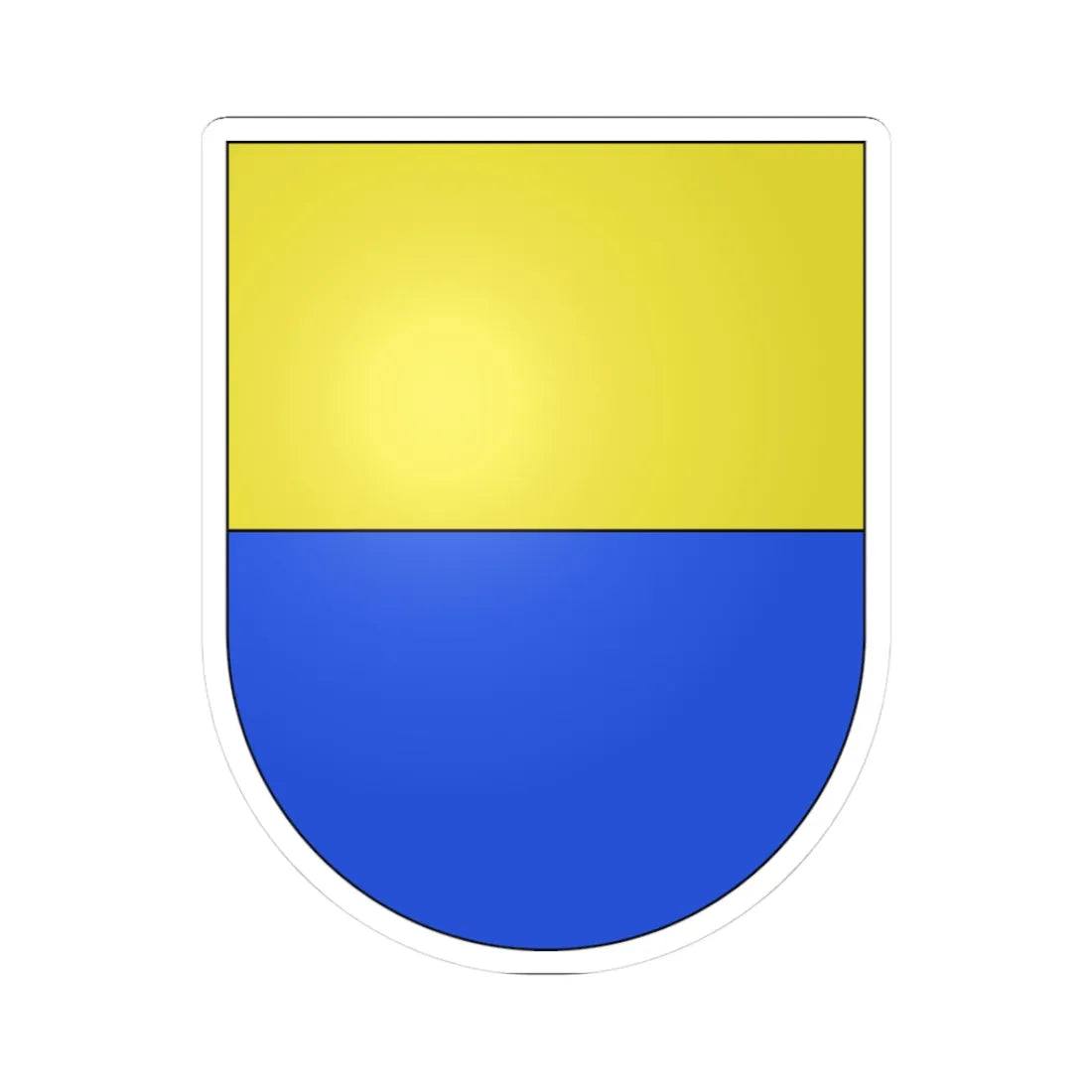 Muzzano-coat of arms (Switzerland) (Coat of Arms) STICKER Vinyl Kiss-Cut Decal 3 Inch White - The Sticker Space