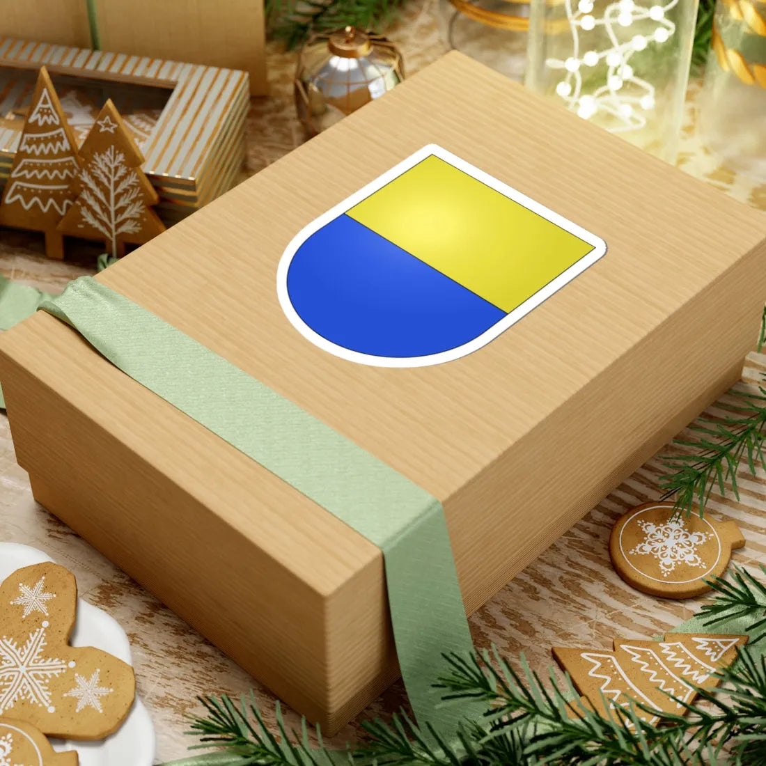 Muzzano-coat of arms (Switzerland) (Coat of Arms) STICKER Vinyl Kiss-Cut Decal - The Sticker Space