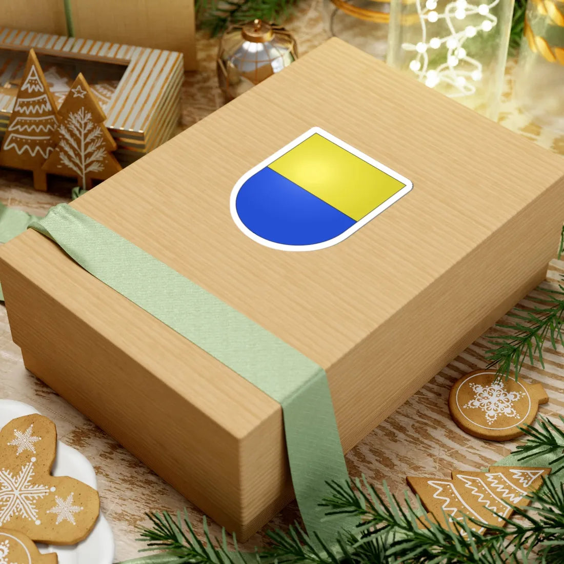 Muzzano-coat of arms (Switzerland) (Coat of Arms) STICKER Vinyl Kiss-Cut Decal - The Sticker Space