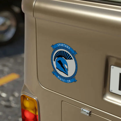 MWCS 28 Spartans (USMC) Transparent STICKER Die-Cut Vinyl Decal - The Sticker Space