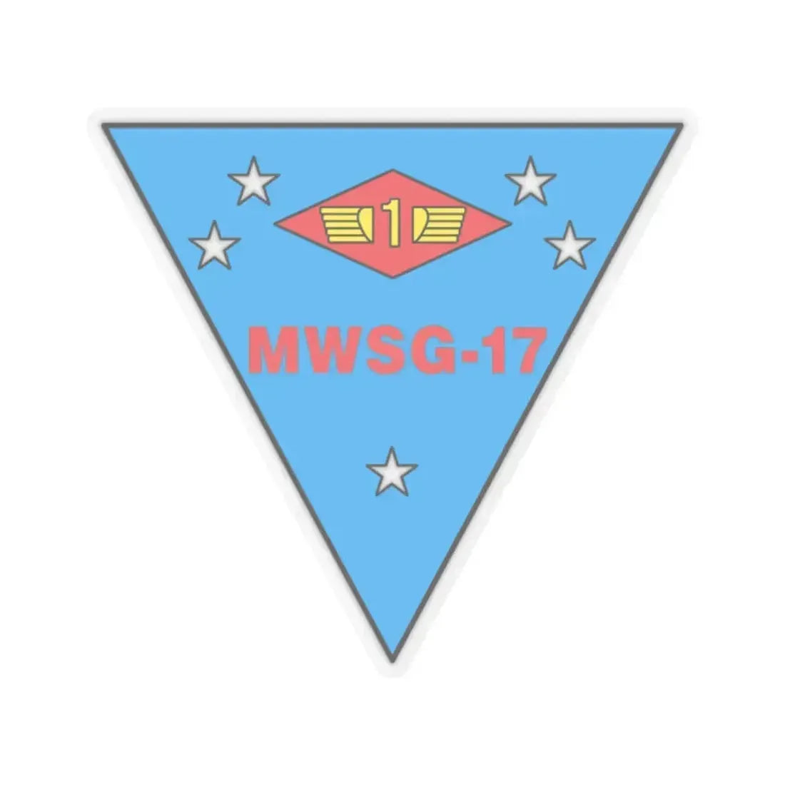 MWSG 17 (USMC) STICKER Vinyl Kiss-Cut Decal 2 Inch Transparent - The Sticker Space