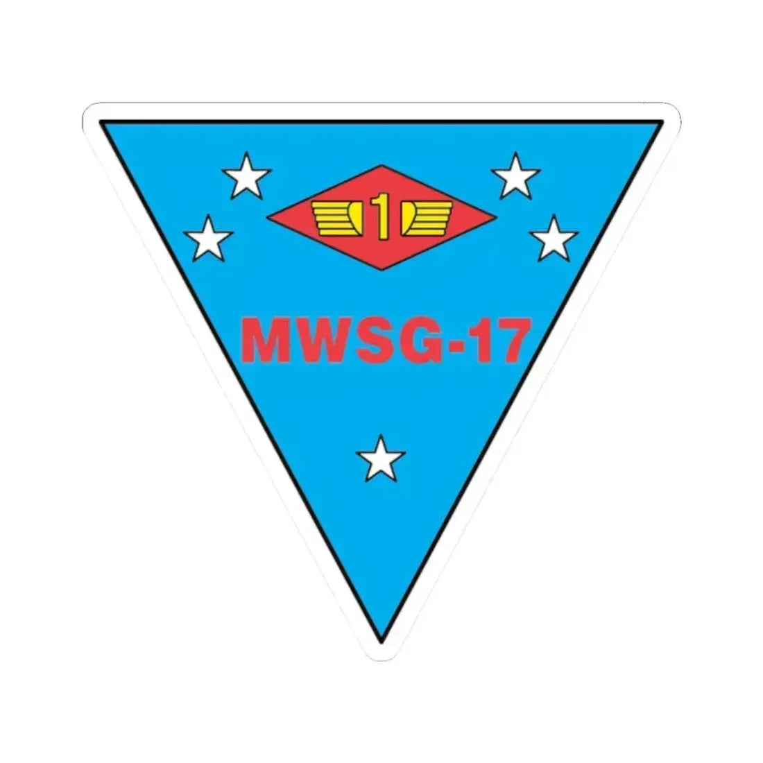 MWSG 17 (USMC) STICKER Vinyl Kiss-Cut Decal 2 Inch White - The Sticker Space