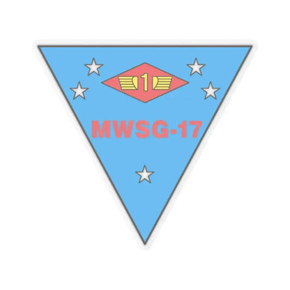 MWSG 17 (USMC) STICKER Vinyl Kiss-Cut Decal 3 Inch Transparent - The Sticker Space