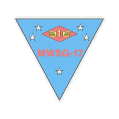 MWSG 17 (USMC) STICKER Vinyl Kiss-Cut Decal 4 Inch Transparent - The Sticker Space