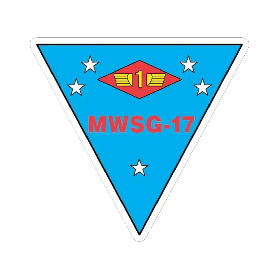 MWSG 17 (USMC) STICKER Vinyl Kiss-Cut Decal 6 Inch White - The Sticker Space