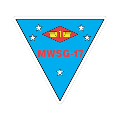 MWSG 17 (USMC) STICKER Vinyl Kiss-Cut Decal 6 Inch White - The Sticker Space