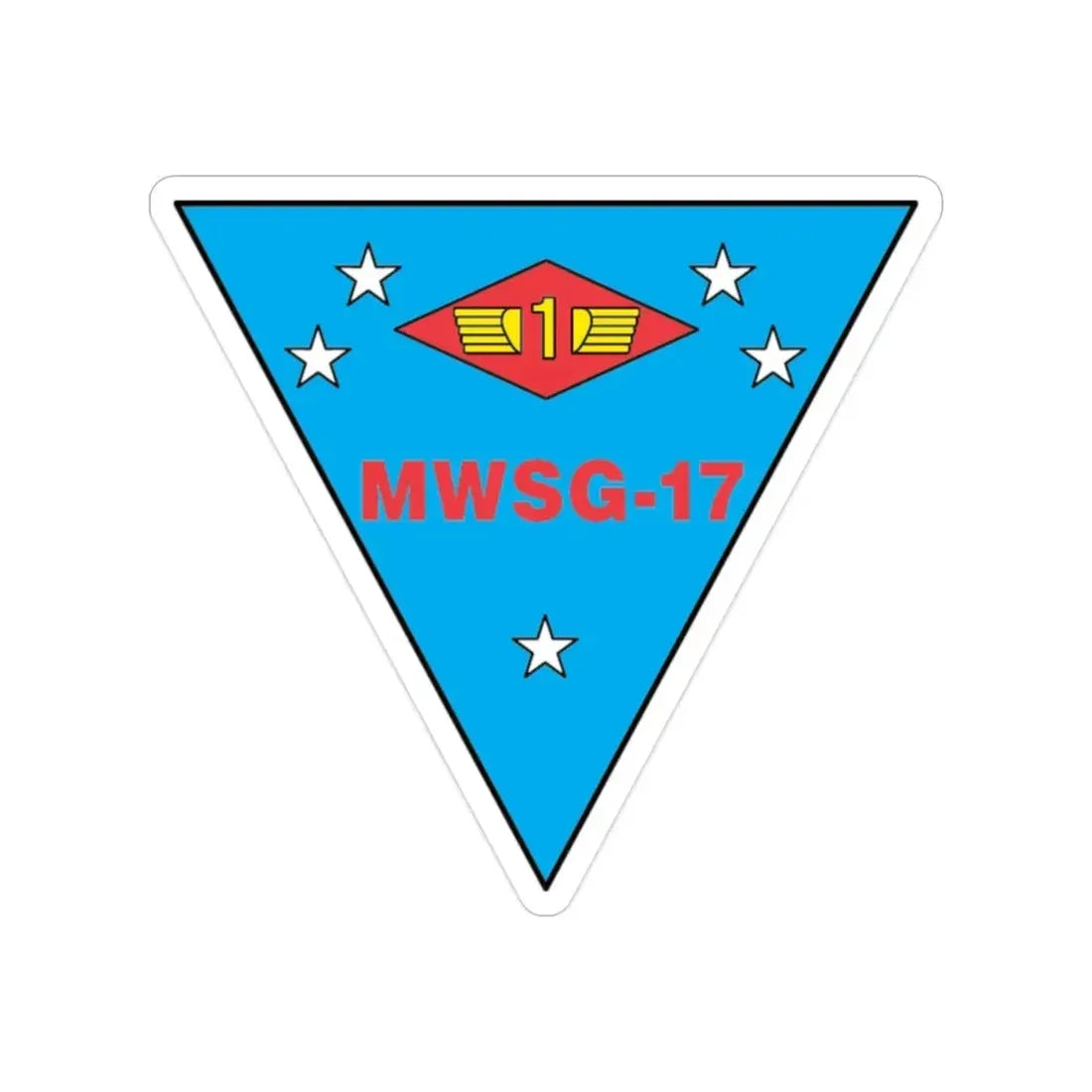MWSG 17 (USMC) Transparent STICKER Die-Cut Vinyl Decal 2 Inch - The Sticker Space