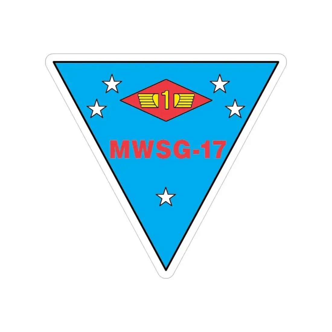 MWSG 17 (USMC) Transparent STICKER Die-Cut Vinyl Decal 5 Inch - The Sticker Space