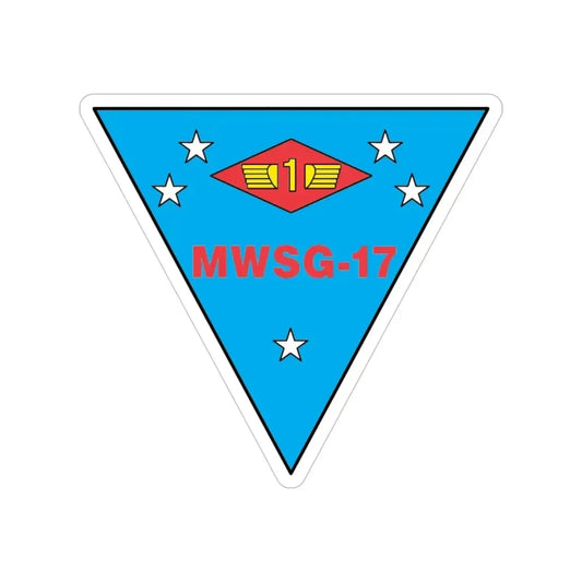 MWSG 17 (USMC) Transparent STICKER Die-Cut Vinyl Decal 6 Inch - The Sticker Space