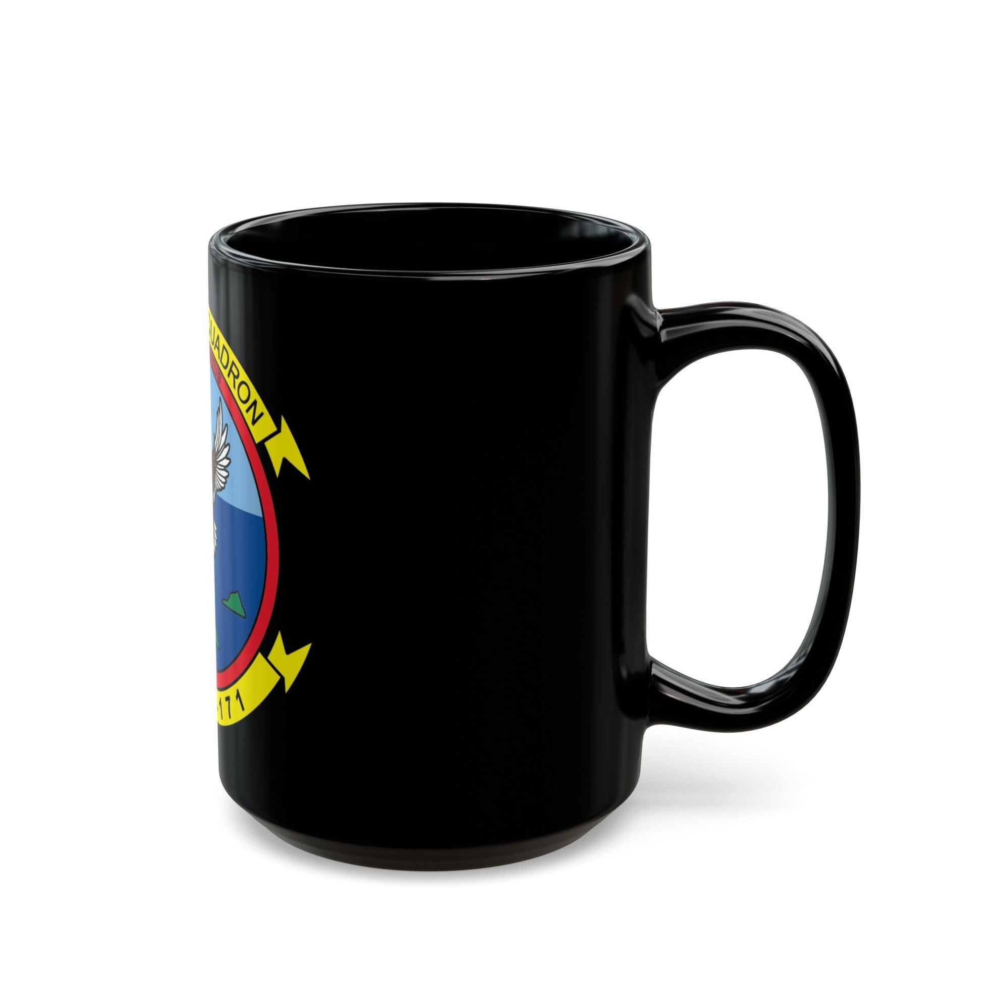 MWSS 171 America (USMC) Black Coffee Mug-The Sticker Space