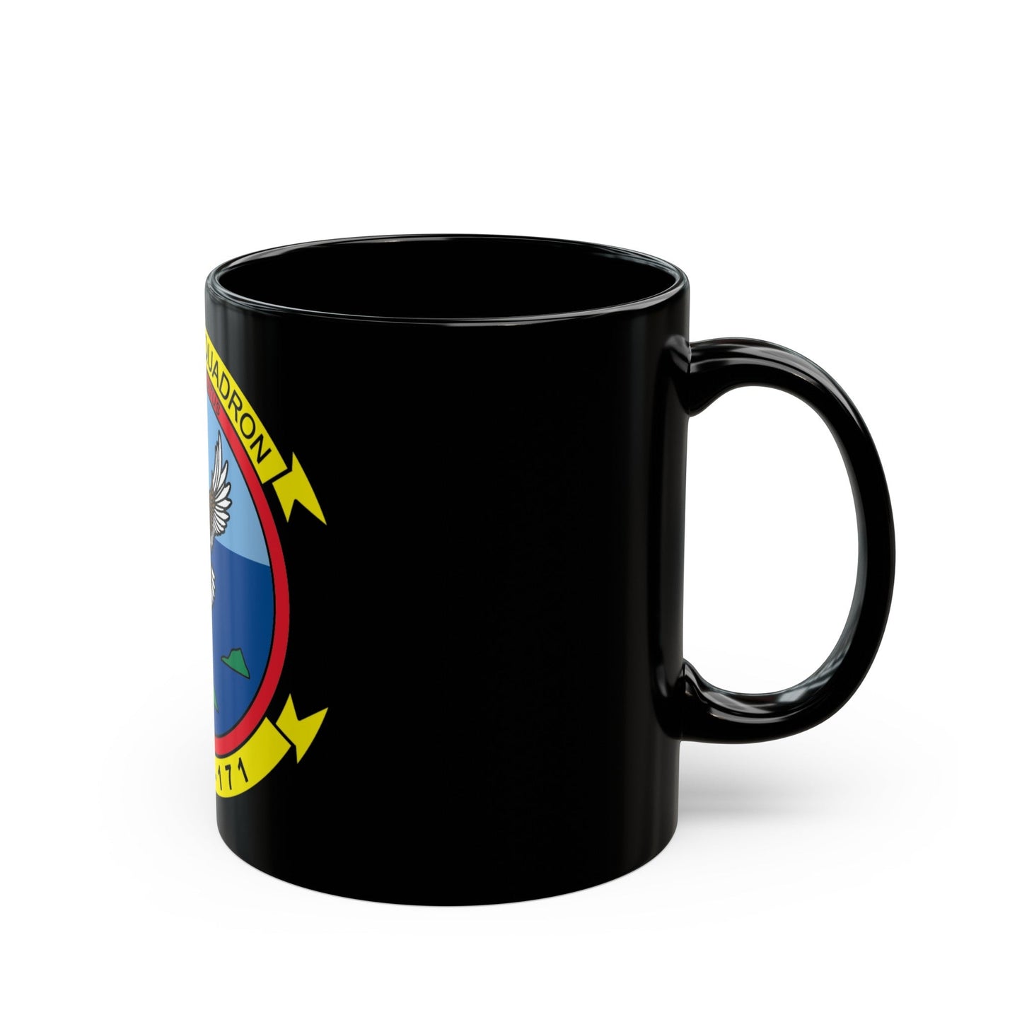 MWSS 171 America (USMC) Black Coffee Mug-The Sticker Space