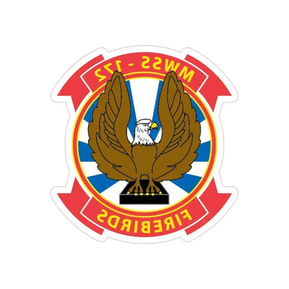 MWSS 172 Firebirds (USMC) REVERSE PRINT Transparent Die-Cut STICKER 6 Inch Die-Cut Transparent - The Sticker Space