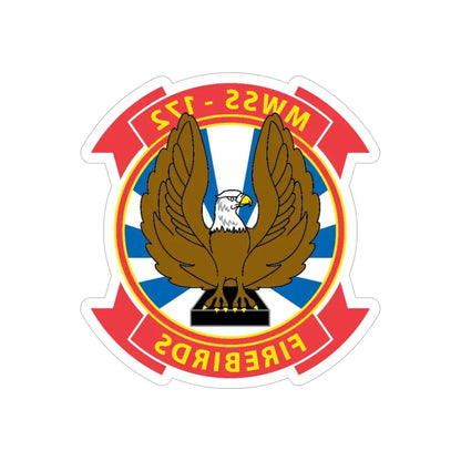 MWSS 172 Firebirds (USMC) REVERSE PRINT Transparent Die-Cut STICKER - The Sticker Space