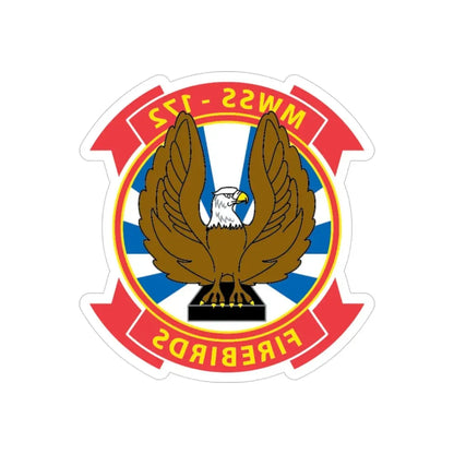MWSS 172 Firebirds (USMC) REVERSE PRINT Transparent Die-Cut STICKER - The Sticker Space
