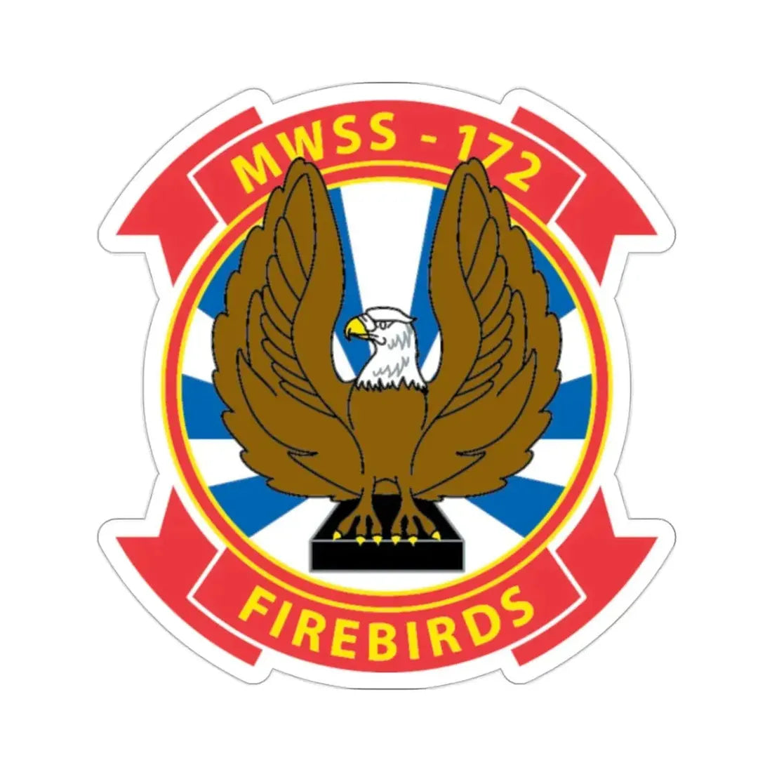 MWSS 172 Firebirds (USMC) STICKER Vinyl Die-Cut Decal 2 Inch - The Sticker Space