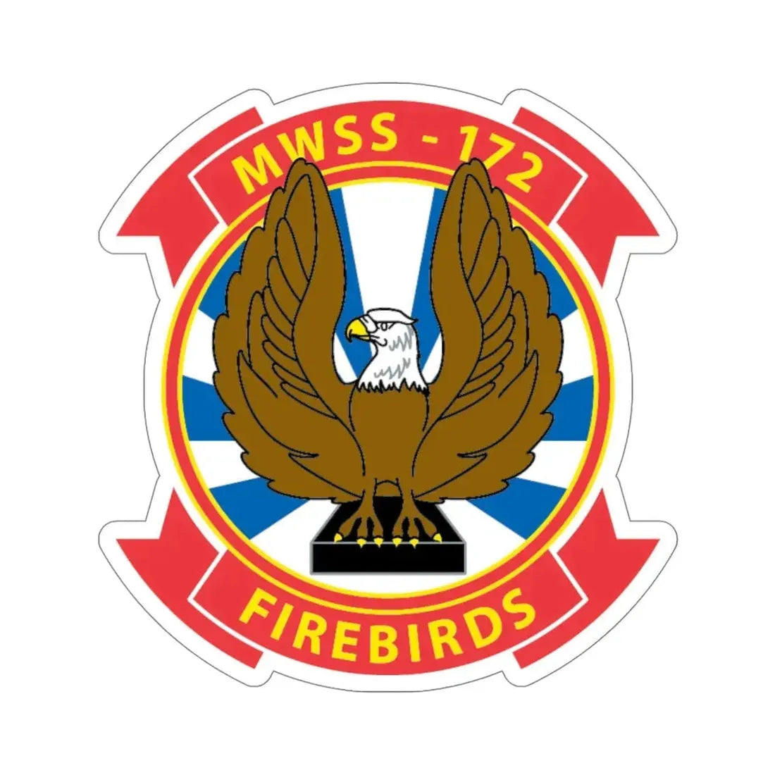 MWSS 172 Firebirds (USMC) STICKER Vinyl Die-Cut Decal 6 Inch - The Sticker Space