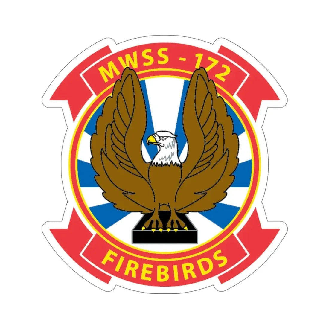 MWSS 172 Firebirds (USMC) STICKER Vinyl Die-Cut Decal - The Sticker Space