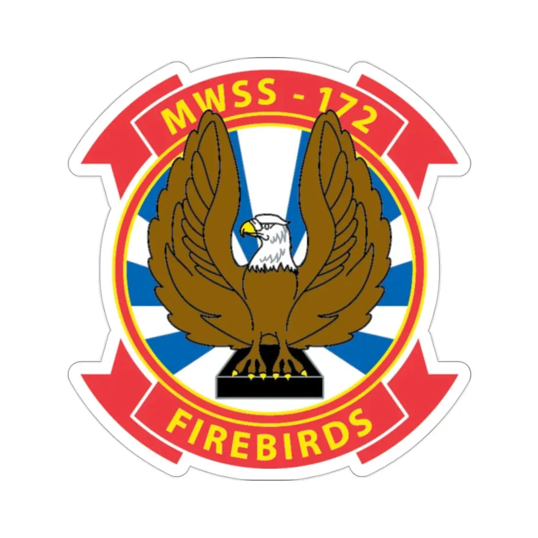 MWSS 172 Firebirds (USMC) STICKER Vinyl Die-Cut Decal - The Sticker Space