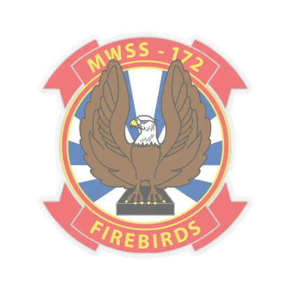 MWSS 172 Firebirds (USMC) STICKER Vinyl Kiss-Cut Decal 2 Inch Transparent - The Sticker Space