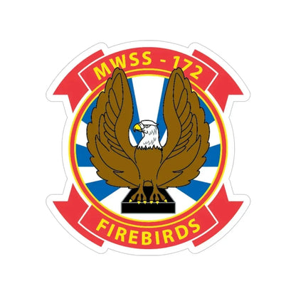 MWSS 172 Firebirds (USMC) Transparent STICKER Die-Cut Vinyl Decal 6 Inch - The Sticker Space