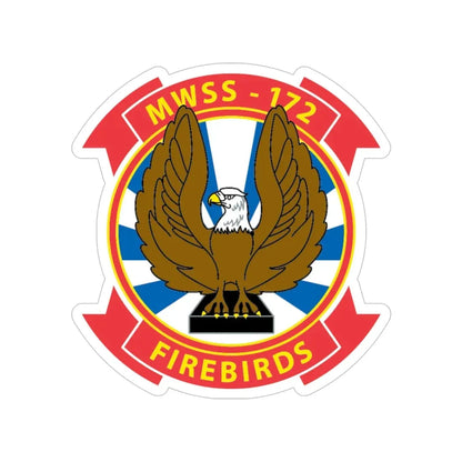 MWSS 172 Firebirds (USMC) Transparent STICKER Die-Cut Vinyl Decal - The Sticker Space