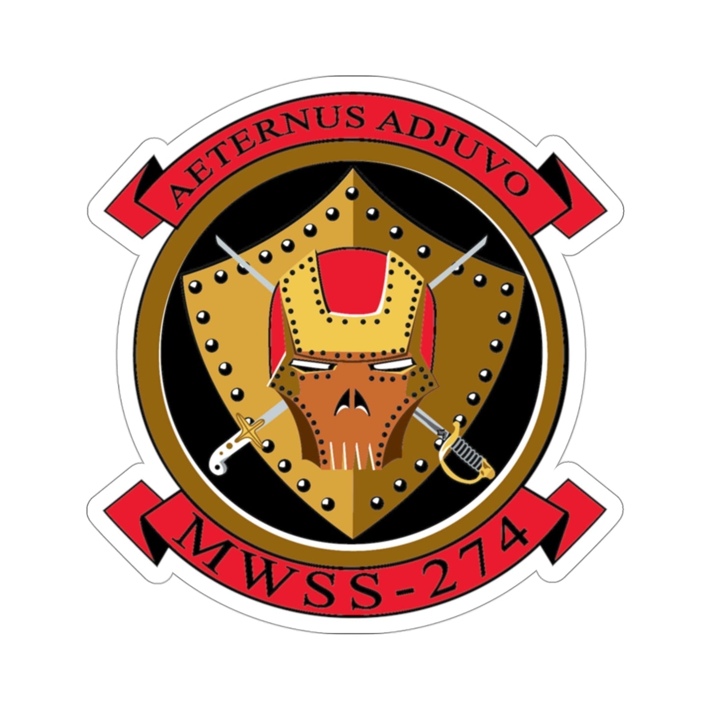 MWSS 274 Marine Wing Support Sq 274 (USMC) STICKER Vinyl Die-Cut Decal-3 Inch-The Sticker Space