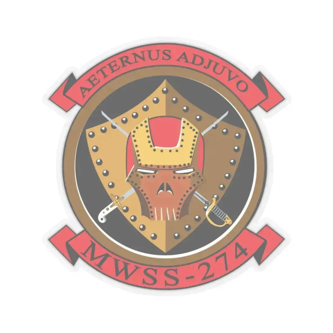 MWSS 274 Marine Wing Support Sq 274 (USMC) STICKER Vinyl Kiss-Cut Decal 6 Inch Transparent - The Sticker Space