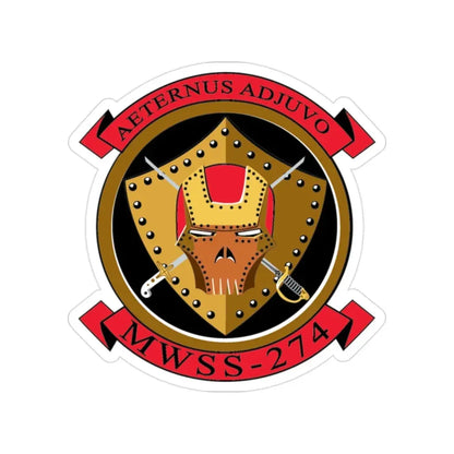 MWSS 274 Marine Wing Support Sq 274 (USMC) Transparent STICKER Die-Cut Vinyl Decal 2 Inch - The Sticker Space