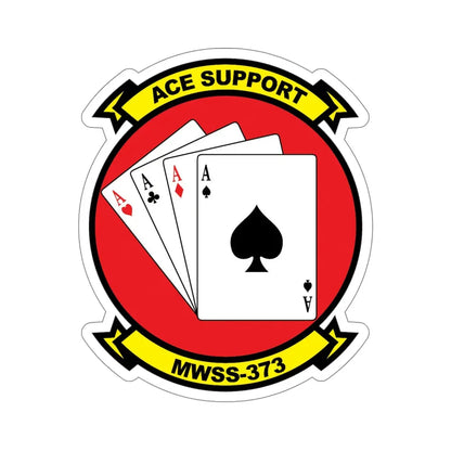 MWSS 373 Ace Support (USMC) STICKER Vinyl Die-Cut Decal - The Sticker Space
