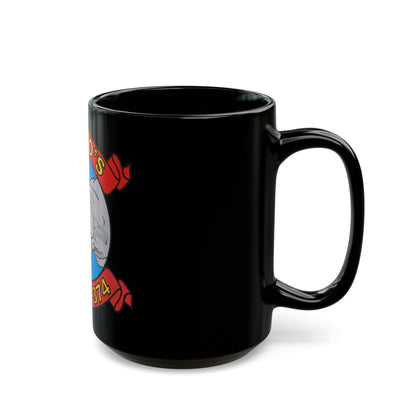 MWSS 374 Rhinos (USMC) Black Coffee Mug-The Sticker Space