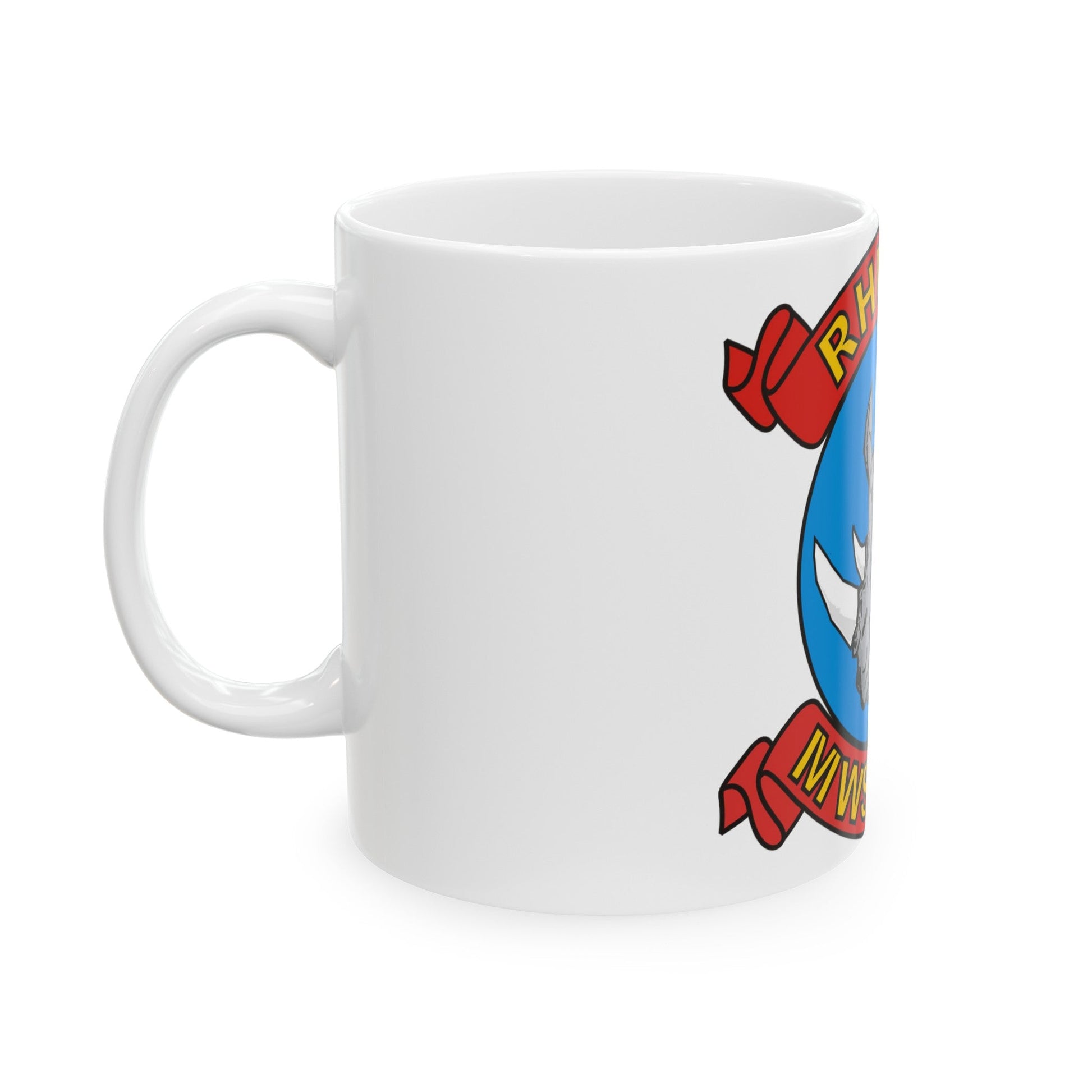 MWSS 374 Rhinos (USMC) White Coffee Mug-The Sticker Space