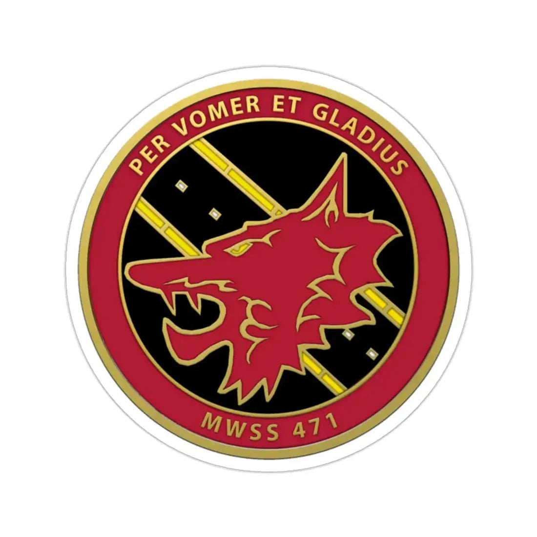 MWSS 471 (USMC) STICKER Vinyl Die-Cut Decal 2 Inch - The Sticker Space