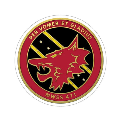 MWSS 471 (USMC) STICKER Vinyl Die-Cut Decal 6 Inch - The Sticker Space