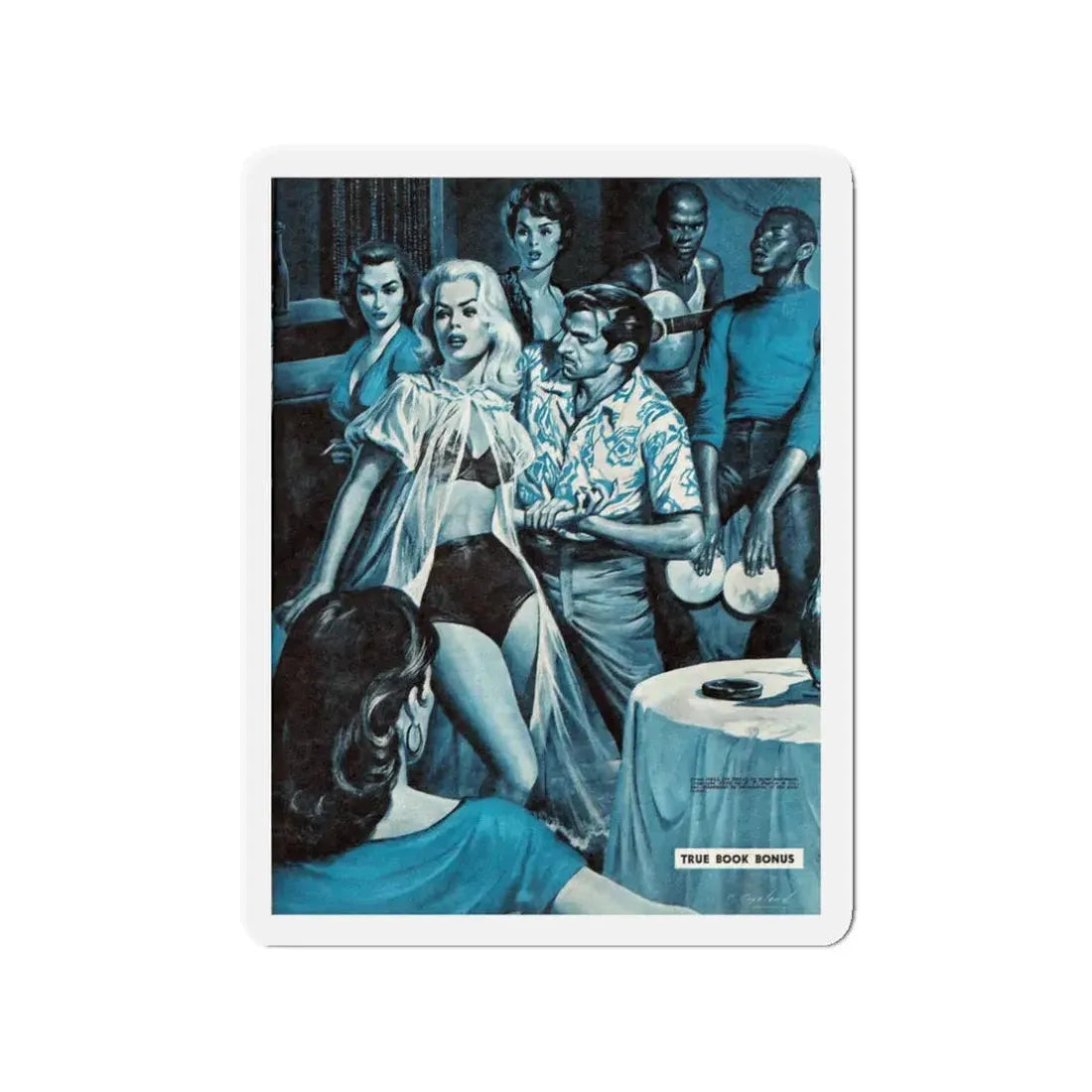 My 9 Years in a Vice-Ridden Penal Colony, Man's World, April 1960 (Magazine Illustration) Refrigerator Magnet - The Sticker Space