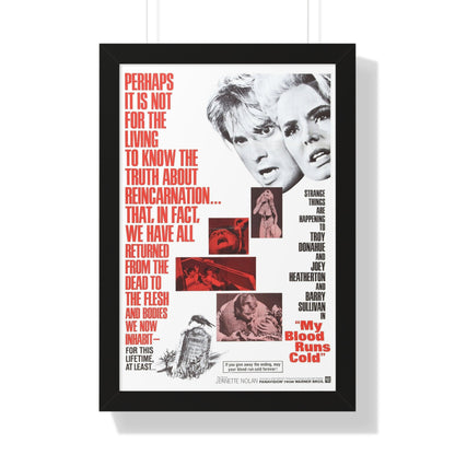 MY BLOOD RUNS COLD 1965 - Framed Movie Poster-16″ x 24″-The Sticker Space