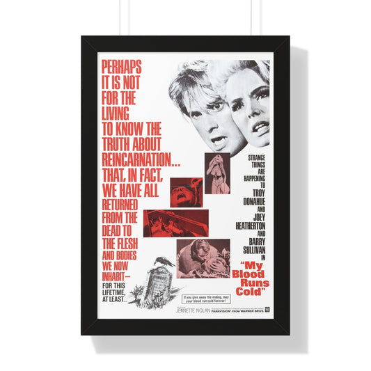 MY BLOOD RUNS COLD 1965 - Framed Movie Poster-16″ x 24″-The Sticker Space