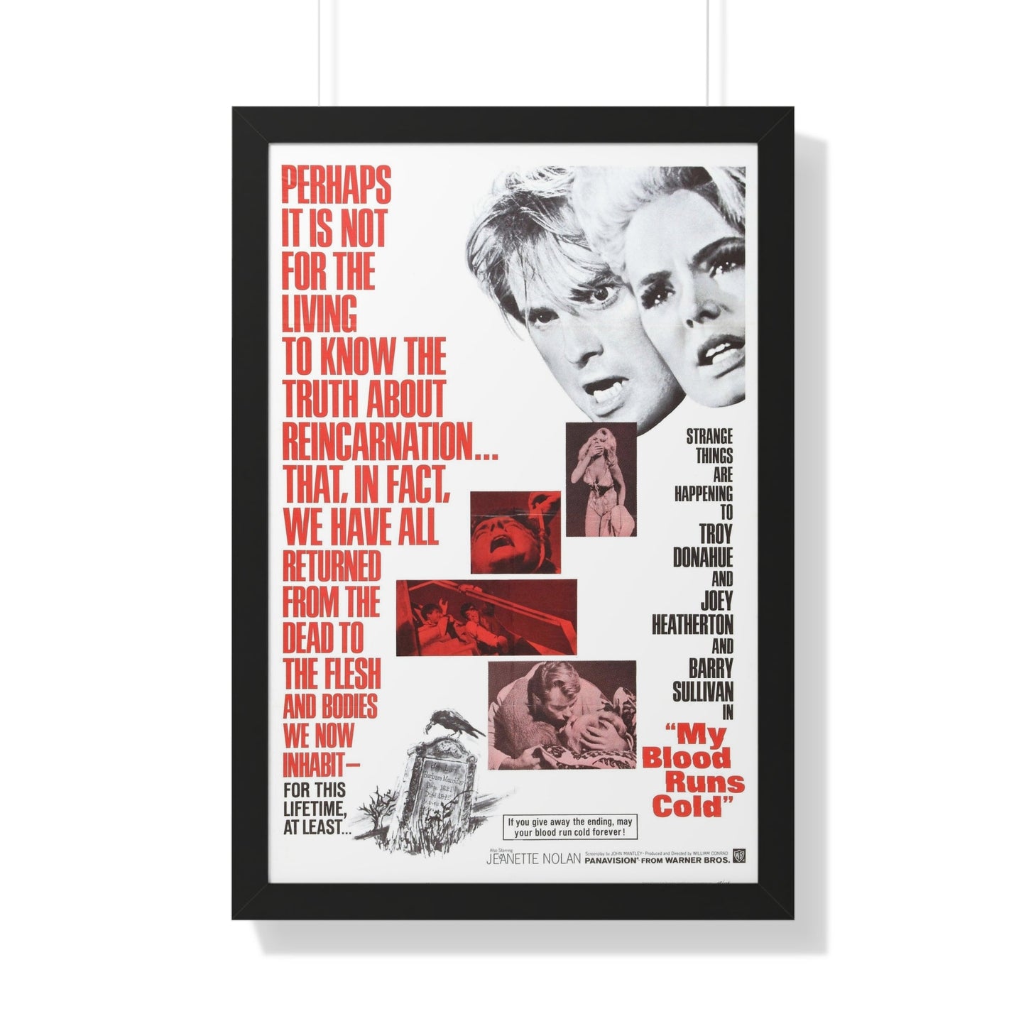 MY BLOOD RUNS COLD 1965 - Framed Movie Poster-20" x 30"-The Sticker Space