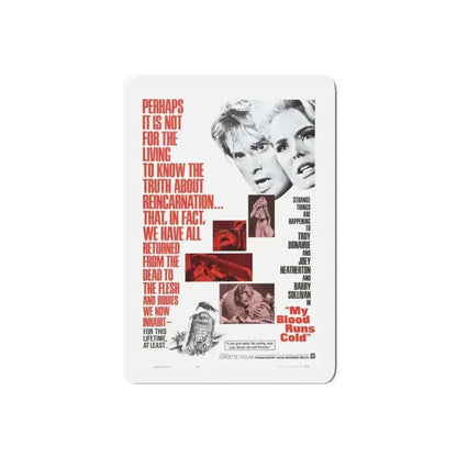 MY BLOOD RUNS COLD 1965 Movie Poster - Refrigerator Magnet 5 Inch Die-Cut - The Sticker Space
