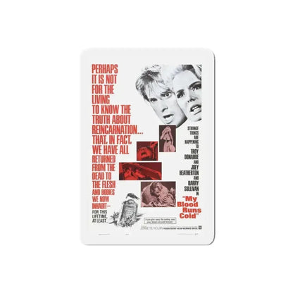 MY BLOOD RUNS COLD 1965 Movie Poster - Refrigerator Magnet 6 Inch Die-Cut - The Sticker Space