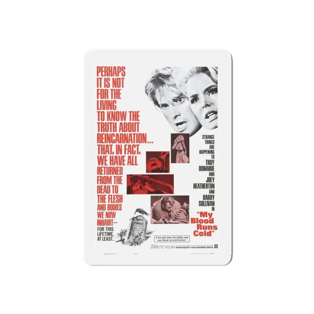 MY BLOOD RUNS COLD 1965 Movie Poster - Refrigerator Magnet - The Sticker Space